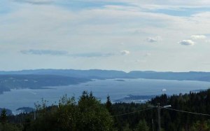 Ausblick auf den Oslo-Fjord: vom Frognerseteren aus.